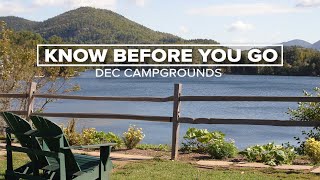 Know Before You Go – DEC Campgrounds