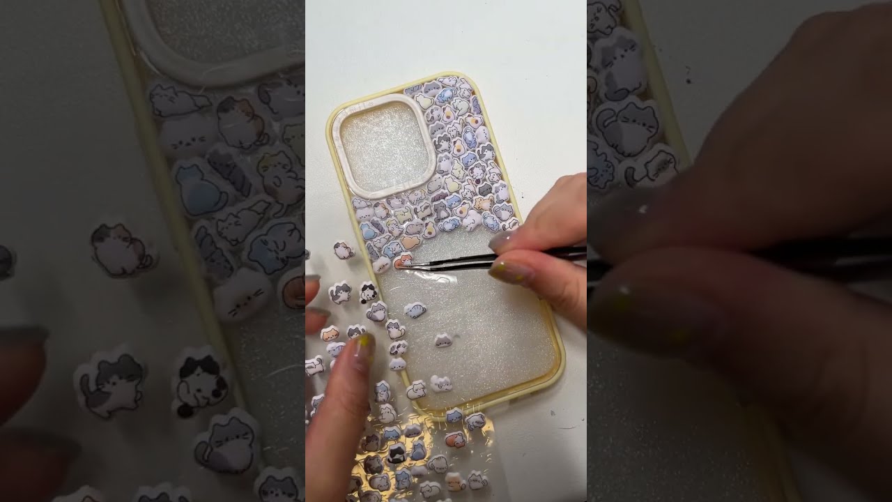 DIY phone case | #phonecase #sticker #diy #asmr #relaxing #satisfying