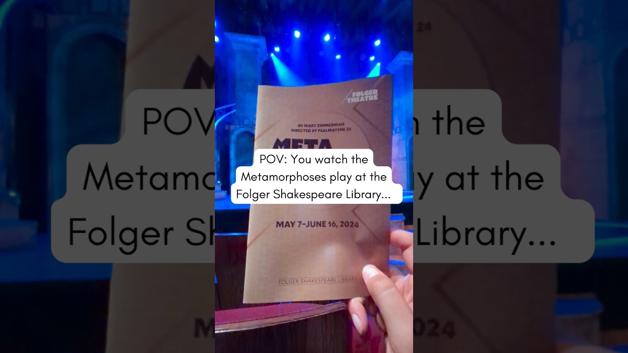 You watch a Shakespeare play...