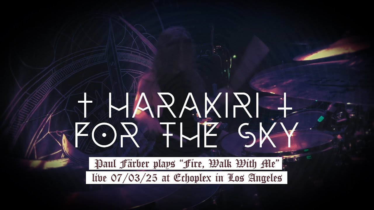 HARAKIRI FOR THE SKY - "Fire, Walk with Me" - Live Drum Cam (Paul Färber)