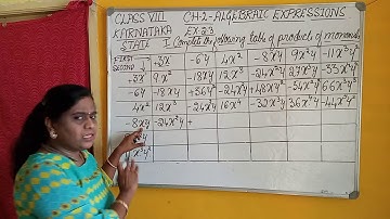 ALGEBRAIC EXPRESSIONS,PART_5,EXERCISE 2.3,MAIN (1), 8th CLASS MATHS KARNATAKA STATE SYLLABUS.