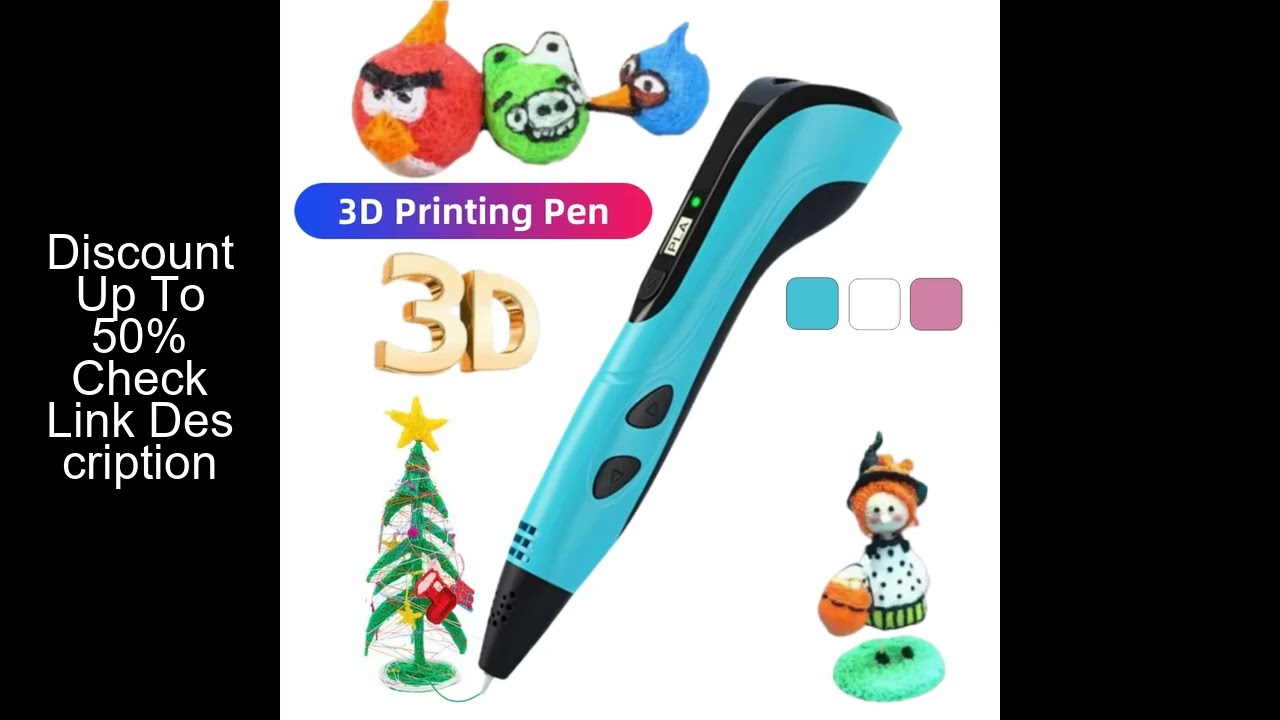 3D Printing Pen With LED Display 3D Pen Set for Kids Filament Children USB Drawing Tool Drawing Toy