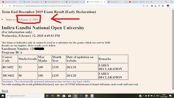 IGNOU PUBLISH FINAL UPDATE OF DEC 2019 EXAM  EARLY DECLARATION RESULT PUBLISHED [CHECK YOUR RESULT]