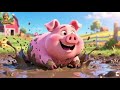 Cinco Pequeños Amigos de la Granja 🐷🐮🐔 | Canción Infantil, Nursery Rhyme y Baby Song