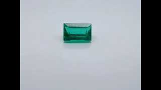 C12 301E  40ct HD Baguette Colombian Emerald