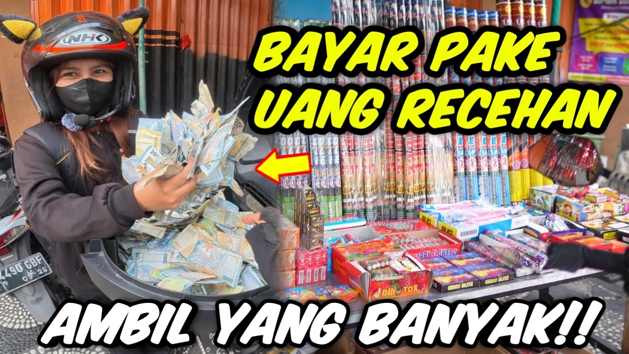 BORONG KEMBANG API TAHUN BARU 2026 PAKE UANG RECEHAN