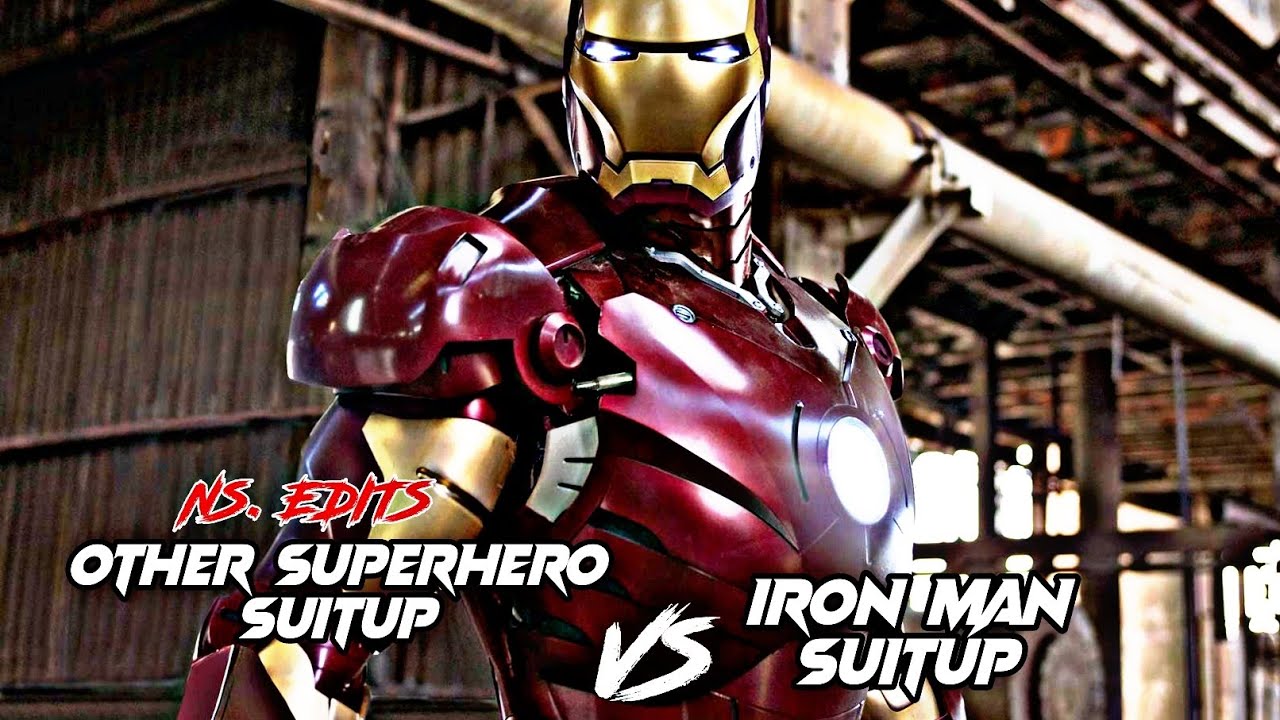 OTHER SUPERHERO SUITUP SCENES VS IRON MAN SUITUP SCENCE #MARVEL #IRON MAN #AVENGERS