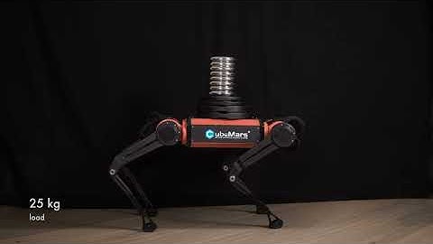 KOT quadruped robot 25 kg load test (CubeMars actuators)
