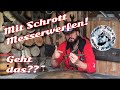 Messerwerfen und Axtwerfen mit verrostetem Schrott, geht das? Billig und günstig gut Messerwerfen!