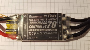 Software Update Graupner HOTT brushless Telemetrie Regler 33770