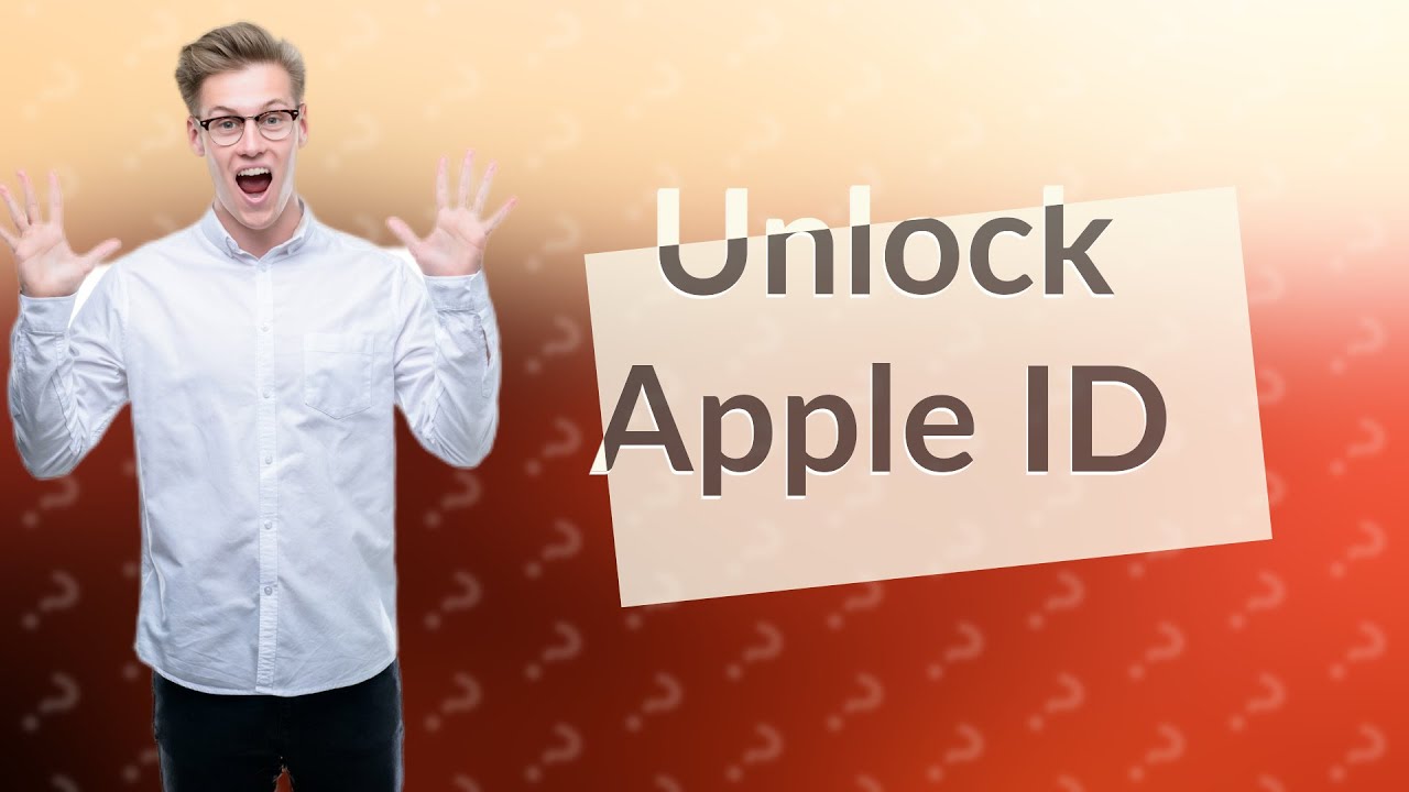 Can Apple ID Be Unlocked YouTube Can Apple ID Be Unlocked YouTube