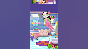 اعملي لايك اعطيكم شكولاته Shortvideo Mytalkingangela2 هتضحك Funny تحشي Comedy تحشيش Games 