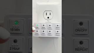Life Hack - Automatic Off Timer for Outlets perfect for hot tools in your bathroom