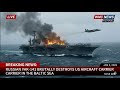 Russian YAK-141 brutally destroys US aircraft carrier in Baltic Sea