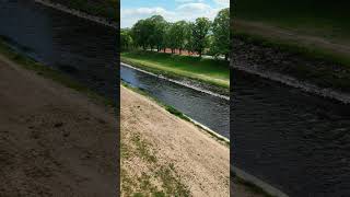 Diving into the Nišava River! 🌊 Pirot 4K #shorts #4k #drone #travel