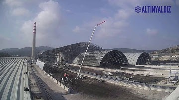 THERMALPOWER PLANT COAL STORAGE SPACE FRAME INSTALLATION