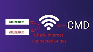 Coding Batch Program : to check Internet connecte or not