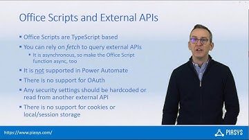 Episode #237 - Consuming external APIs with Office Scripts in Excel Online