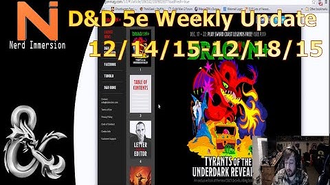 D&D Weekly Update-New Dragon+ Issue! (12/14/15-12/18/15) | Nerd Immersion