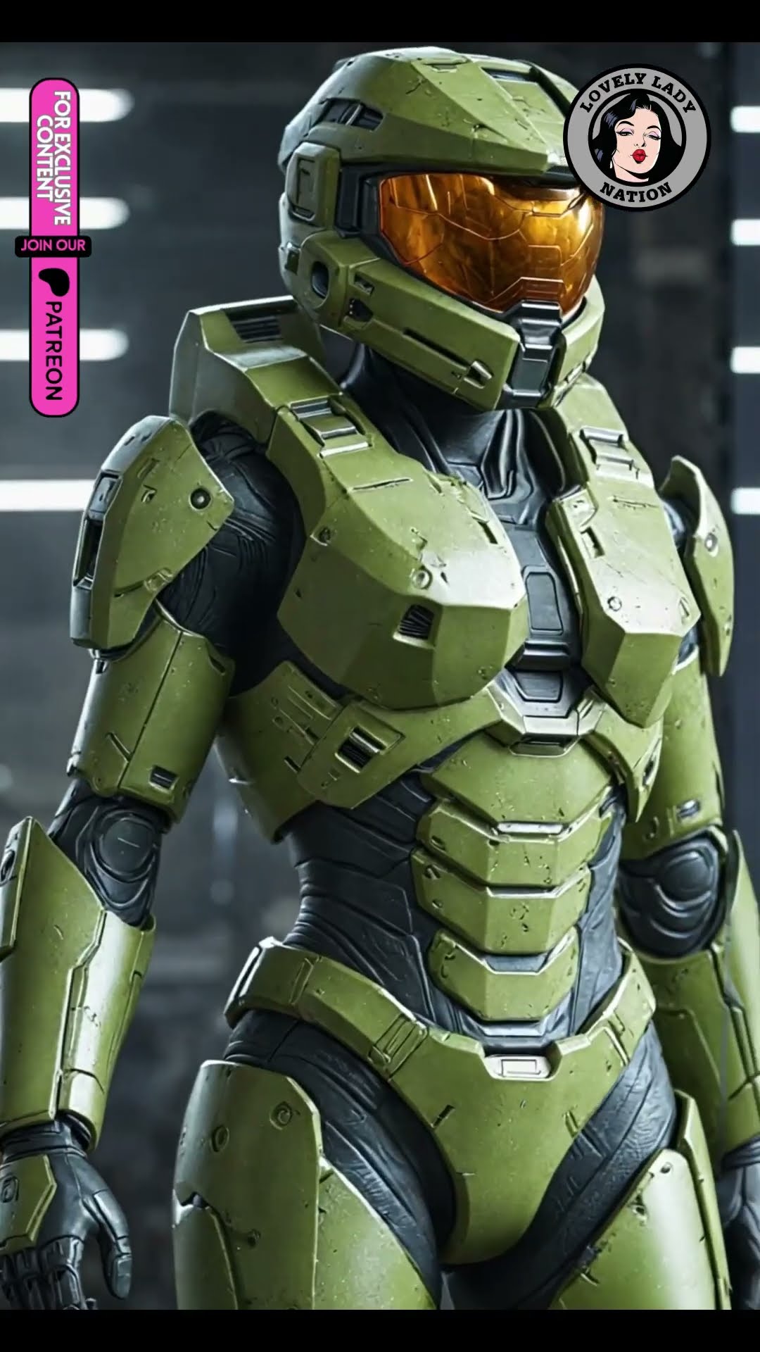 Female halo master chief tribute vol.14 VIDEO SLIDESHOW #shorts