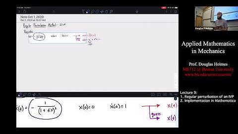 Regular Perturbation of an Initial Value Problem (ME712 - Lecture 9)