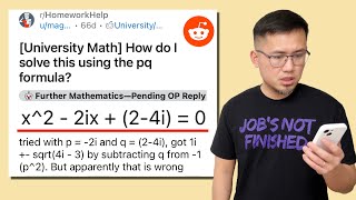 How do I solve this quadratic equation using the pq formula? Reddit algebra