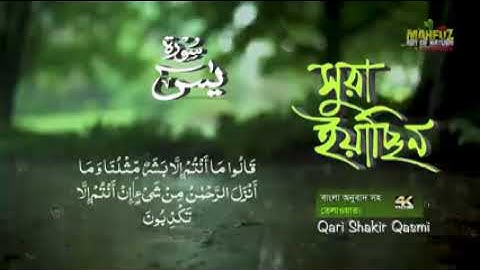 36.সূরা ইয়াসীন Surah Ya Sin হৃদয় ছোঁয়া سورة يس অনুবাদ qari Sakir Qasmi