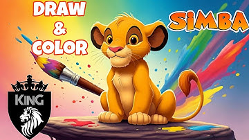 How To Draw Simba The Lion King Step by step drawing tutorial