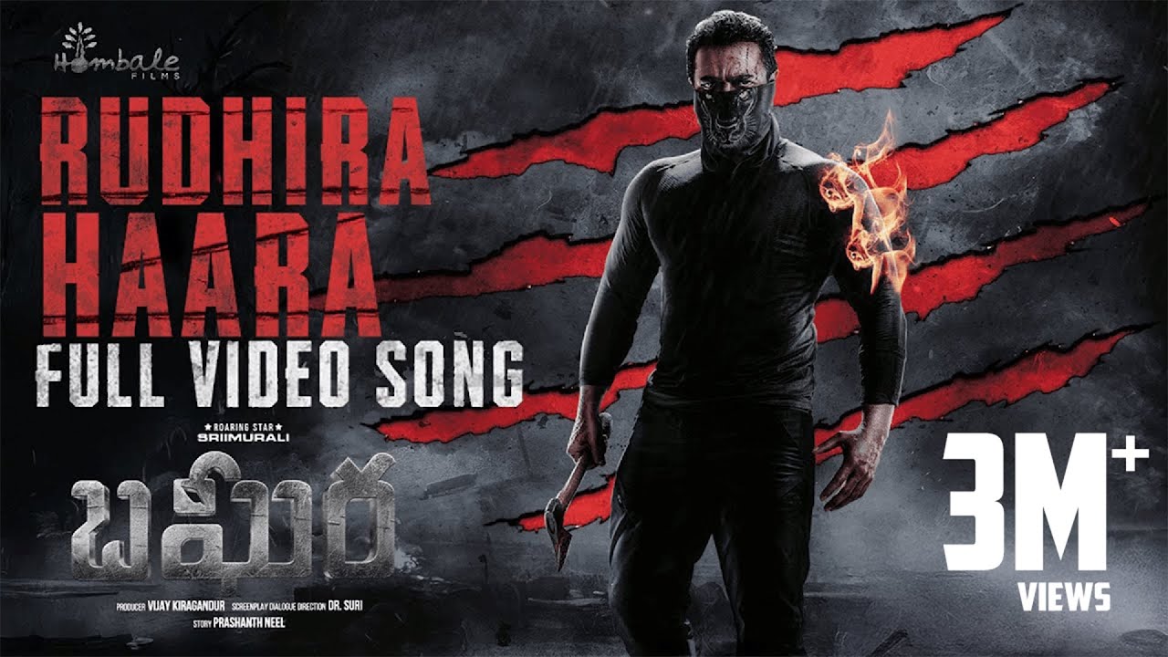 BAGHEERA | RUDHIRA HAARA VIDEO SONG | Sriimurali \u0026 Rukmini | Ajaneesh | Dr.Suri | Hombale Films