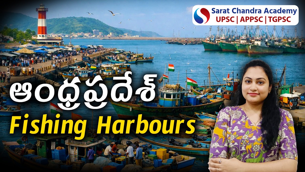 Fishing Harbours in Andhra Pradesh | AP Economy - APPSC Groups | Sarat Chandra IAS Academy 