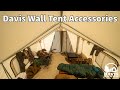 Davis wall tent accessories
