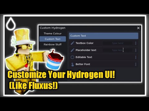 CUSTOMIZE YOUR HYDROGEN UI! WITH THIS SCRIPT!! ARCEUS X FLUXUS HYDROGEN ...