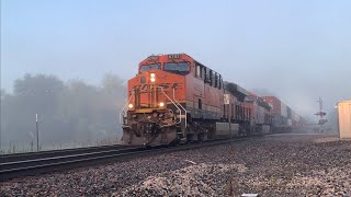Slow moving Stack train!!  BNSF Transcon: Emporia sub..09/24/2022