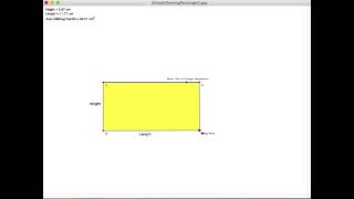 Growing rectangle 2D