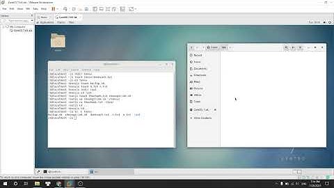 CÁC THAO TÁC VỚI THƯ MỤC VÀ TỆP TIN TRONG HỆ ĐIỀU HÀNH LINUX