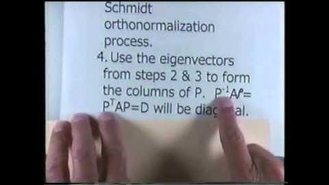 MAT 280 Tape 39 Orthogonal Diagonalization - Dr. R. Maynard