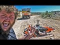 EP:16 MY DIRTBIKE SNAPPED OFF MY TRUCK CAMPER - MOTO HAULER LOADING FAIL