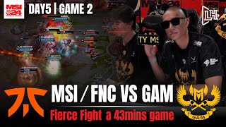 FNC vs GAM Game 2 | 2024 Mid-Season Invitational DAY4