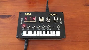KORG NTS-1 sequenced by a browser based sequencer NTS1SQC