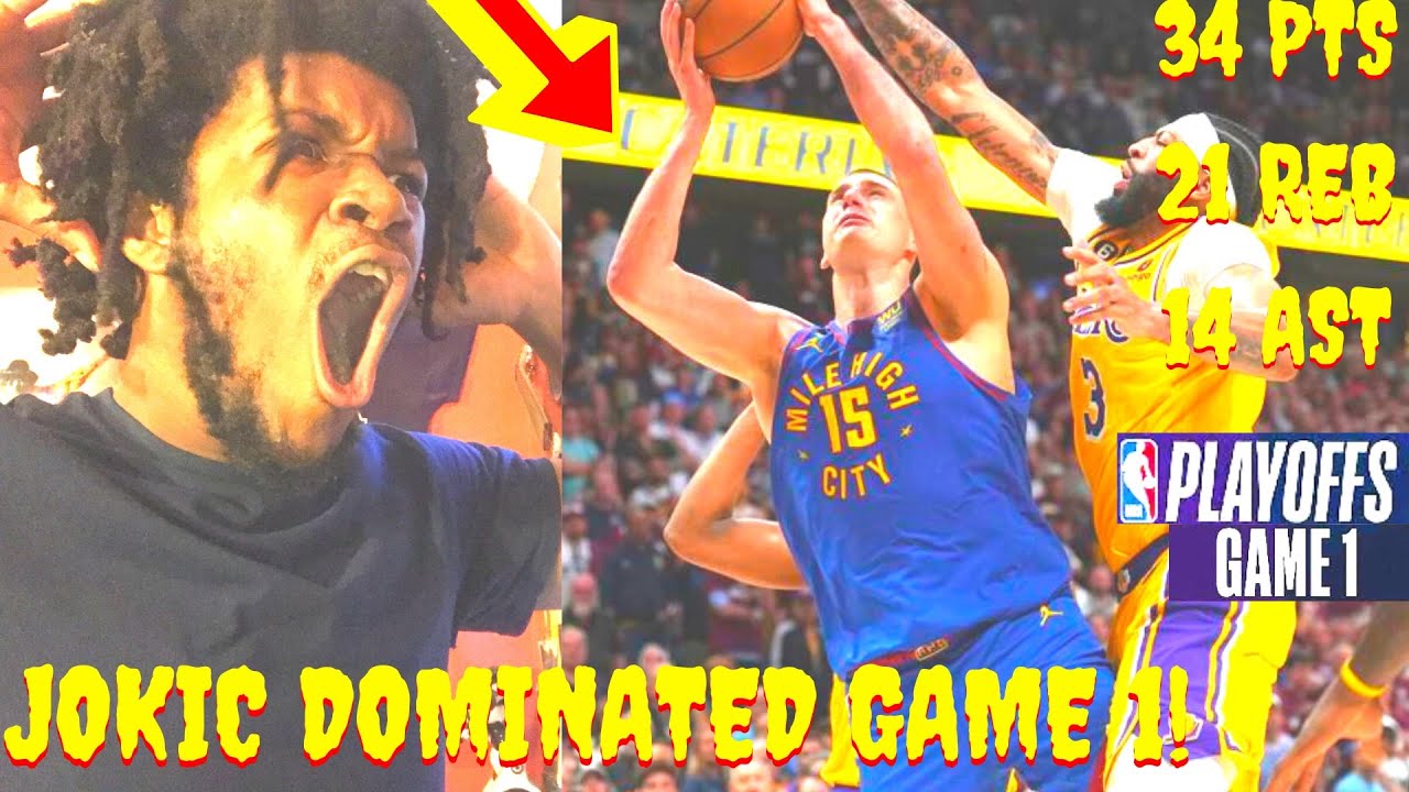 LAKERS VS NUGGETS REACTION PLAYOFFS WCF WESTERN CONFERENCE FINALS GAME 1 HIGHLIGHTS REACTION