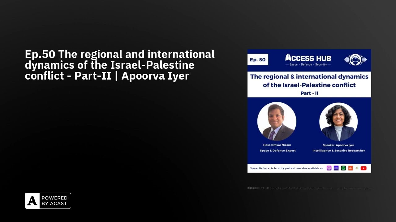 Ep.50 The regional and international dynamics of the Israel-Palestine conflict - Part-II | Apoorv...