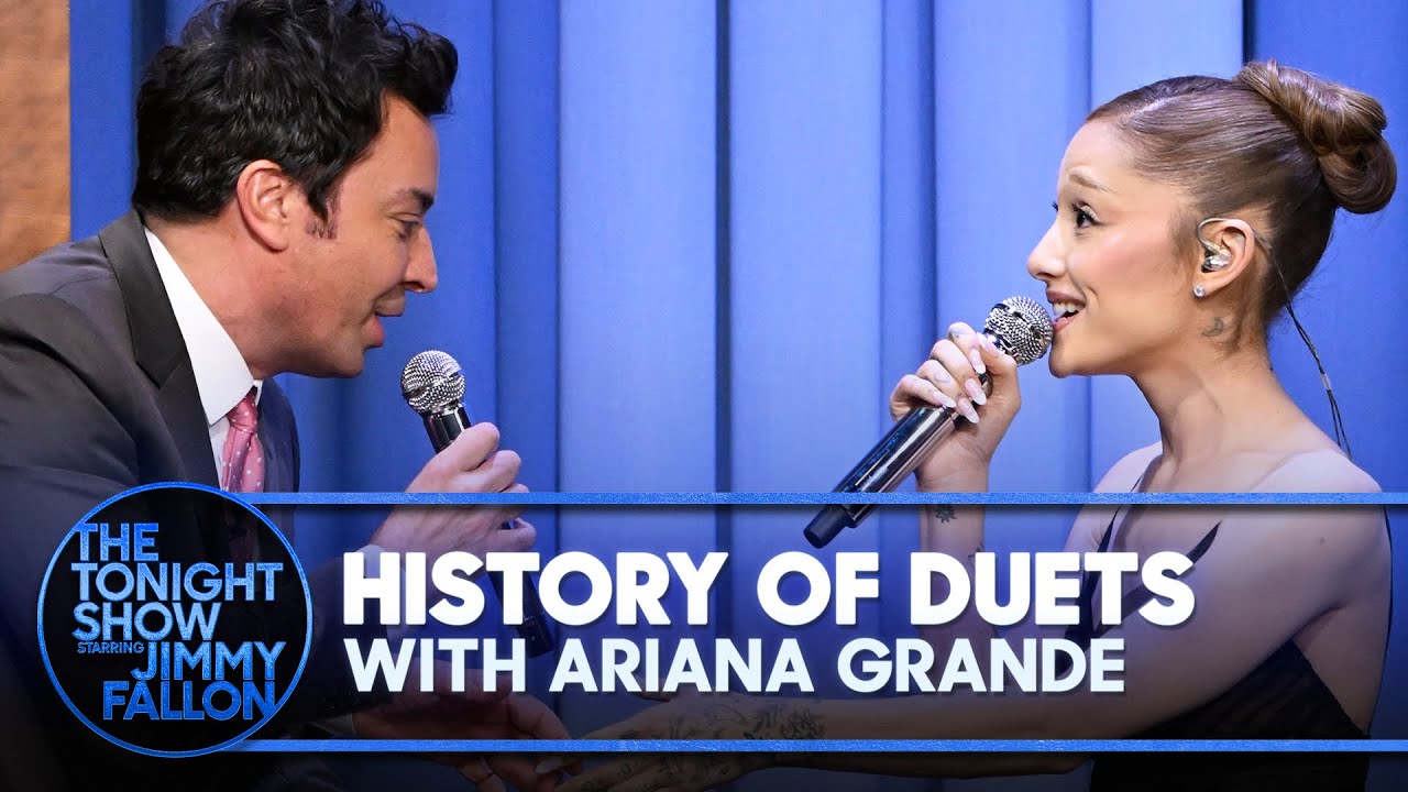 Ariana Grande and Jimmy Sing the History of Duets | The Tonight Show Starring Jimmy Fallon