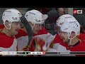 Yegor Sharangovich assists on Coleman&#39;s shorthanded goal vs Wild (14 dec 2023)