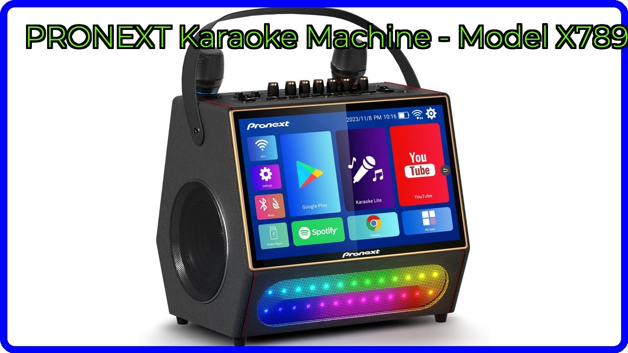 REVIEW (2026): PRONEXT Karaoke Machine - Model X789. ESSENTIAL