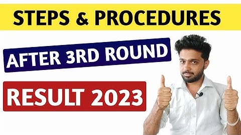 KCET 2023 - STEPS & PROCEDURE AFTER KCET 3RD ROUND RESULT 2023 | KCET COUNSELLING PROCESS 2023