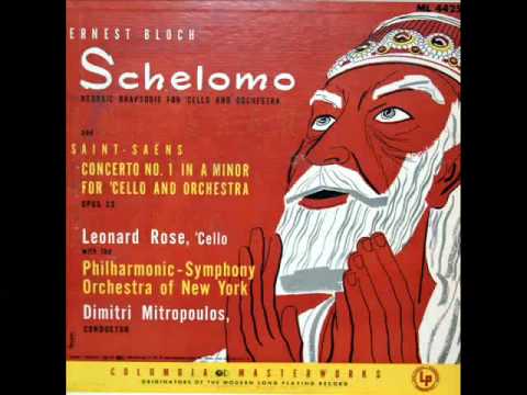 Saint-Sans / Leonard Rose, 1952: Cello Concerto No...
