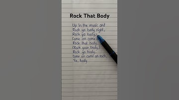 Thumbnail of Rock That Body lyrics 🎵 song by ~ Black Eyed Peas #blackeyedpeas #rockthatbody #trending #lyrics