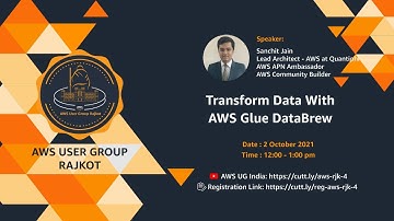Transform Data With AWS Glue DataBrew