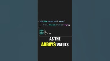 How One C# Keyword Handles ANY Number of Arguments