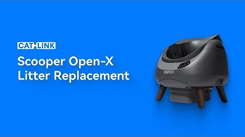 CATLINK Scooper Open-X Waste Bin Empty Guide for Litter Replacement